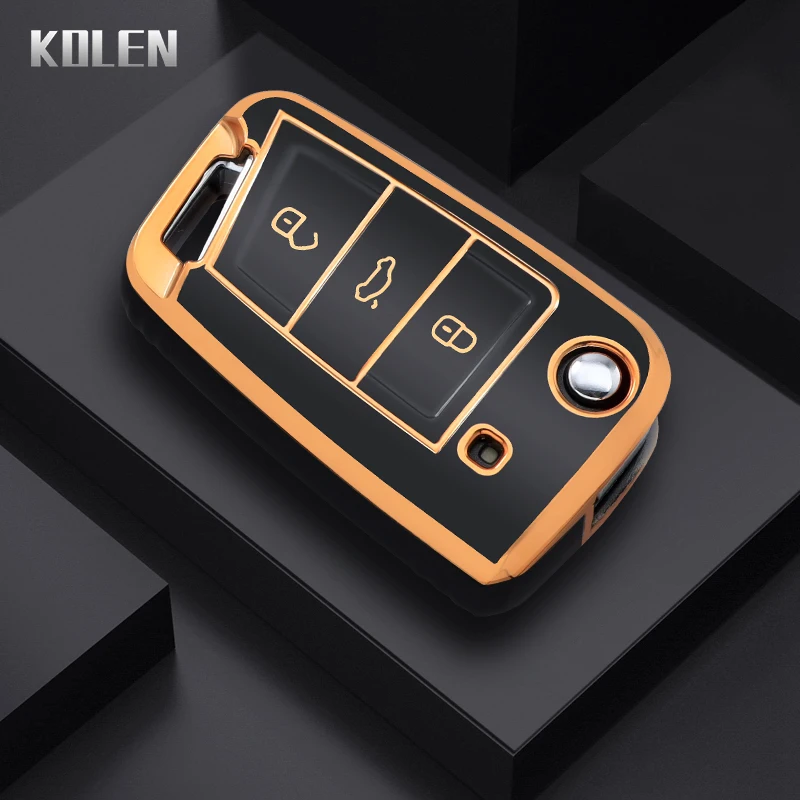 Funda de TPU para llave con tapa: VW Golf 7, Tiguan y SEAT Ateca