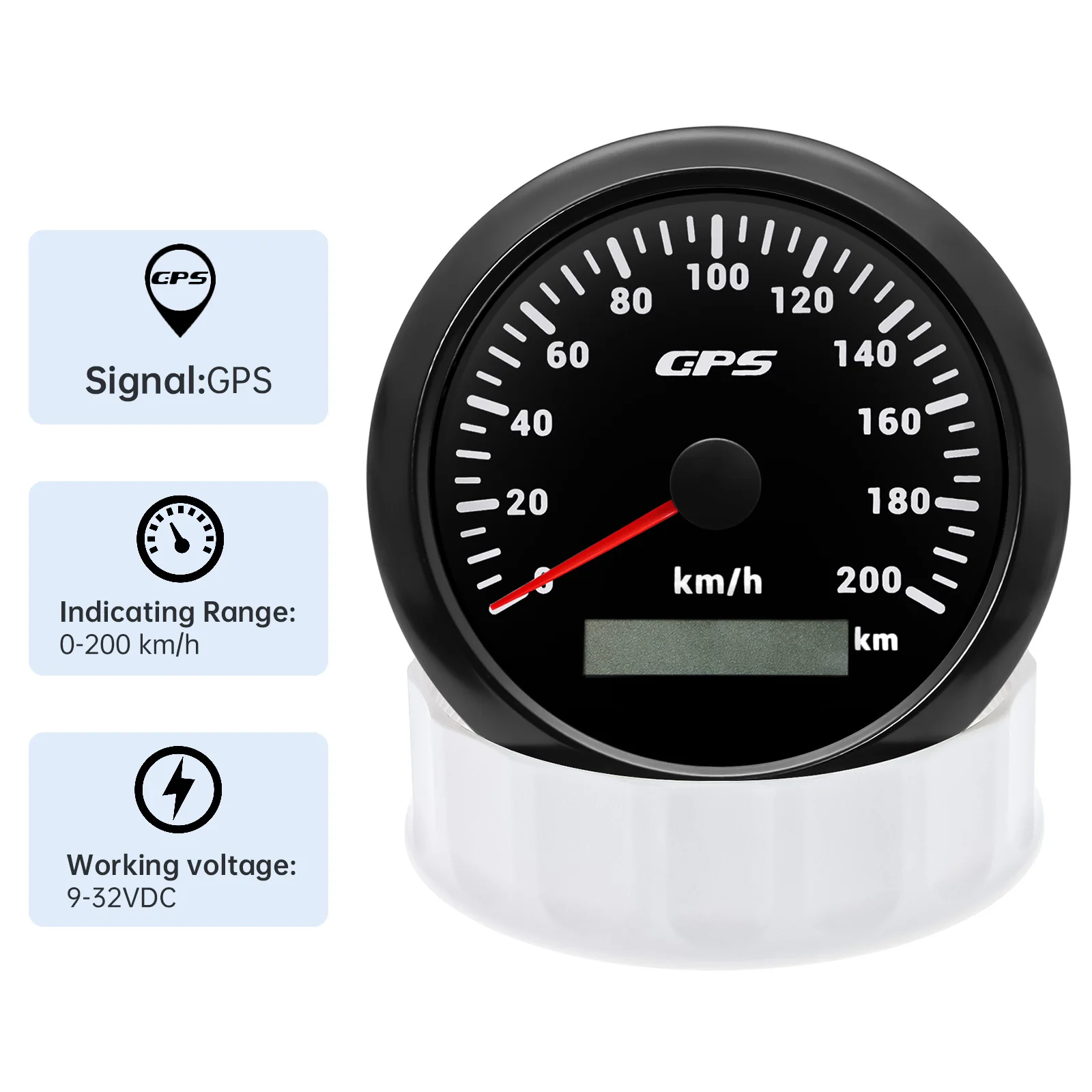 Velocímetro GPS 85 mm para moto y coche con retroiluminación multicolor - imagen 5