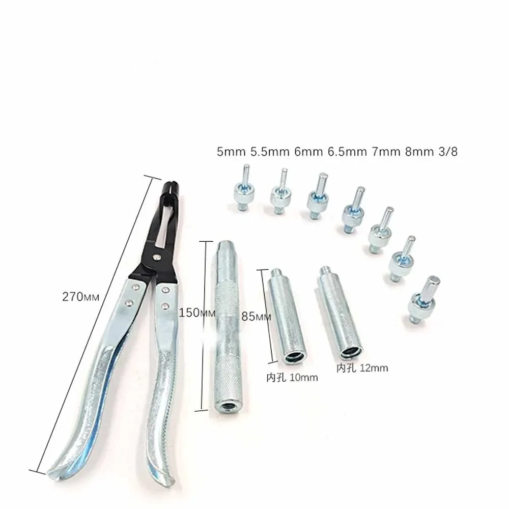 Vista frontal de los alicates