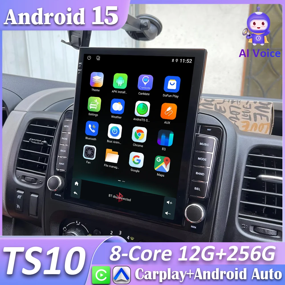 Radio Android con CarPlay y GPS para Renault Trafic III/Opel Vivaro B