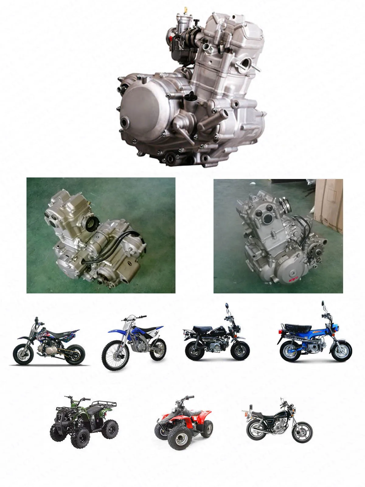 Válvulas admisión y escape Zongshen NC250/NC450 para quad Kayo Megelli - imagen 2