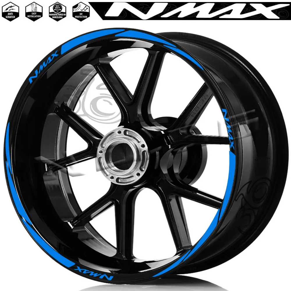 Pegatinas a rayas para llantas Yamaha NMAX 125, 155 y 160 - imagen 4