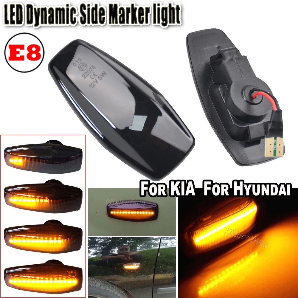 Intermitentes laterales LED dinámicos para Hyundai Tucson, Getz y Elantra - imagen 4