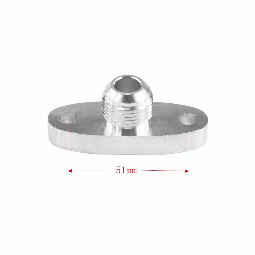 Adaptador brida drenaje aceite turbo AN10 para T3 T4 GT40 - imagen 2