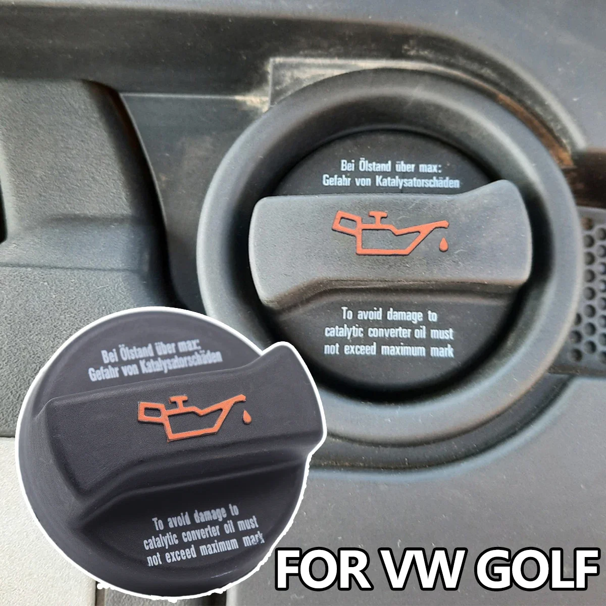 Tapa de llenado de aceite para VW Golf MK2-MK6 (1985-2014)