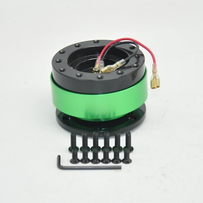 Adaptador de cubo de liberación rápida para volante en color negro
