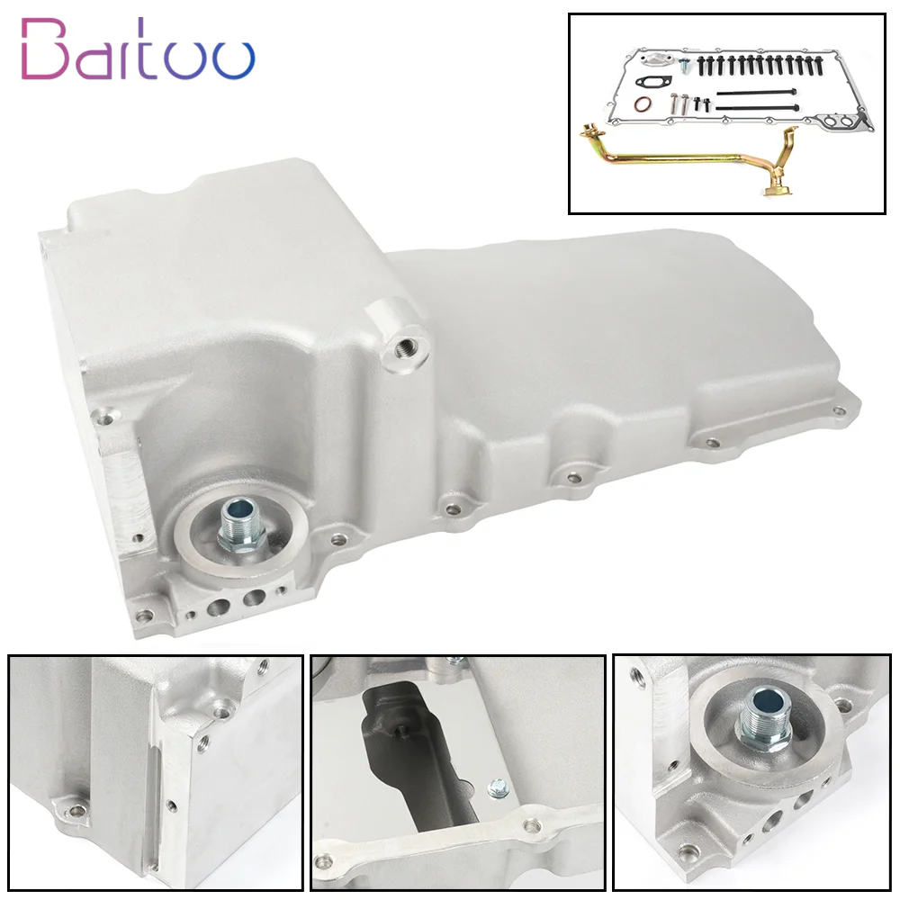 Cárter de aceite bajo Bartoo-302-1 para motores GM LS1 LS2 LS3 LSX