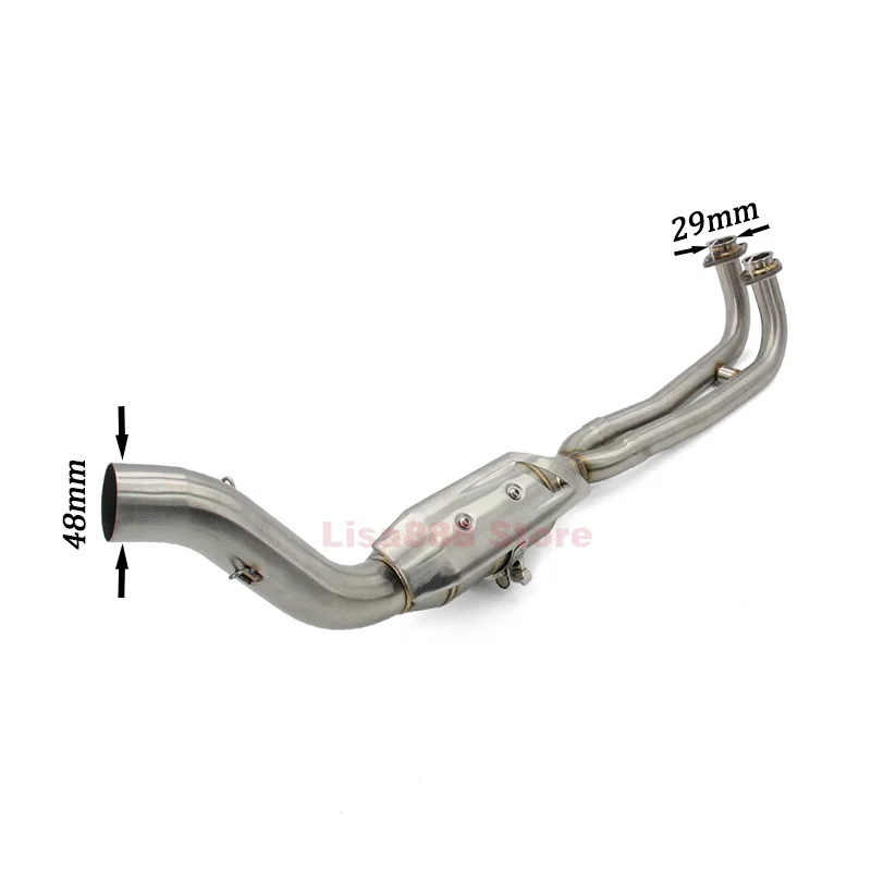 Escape de motocicleta Yamaha TMAX 560 2023-2024 con tubo frontal - imagen 2