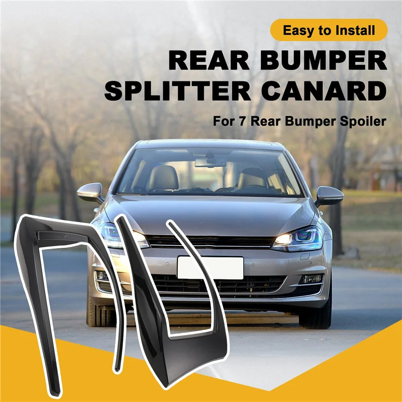 Divisor de parachoques trasero Canard Golf 7 MK7 GTD 2012-2015 - imagen 4