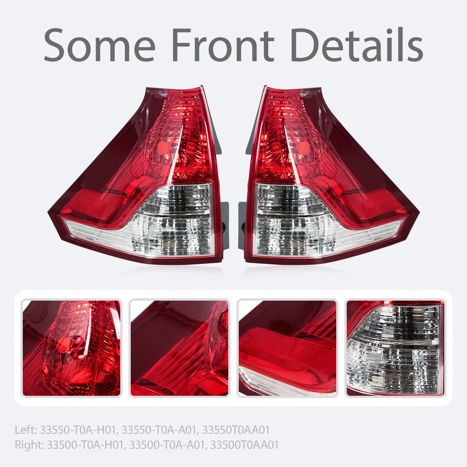 Piloto trasero de freno para Honda CR-V 2012-2014, sin bombillas - imagen 5