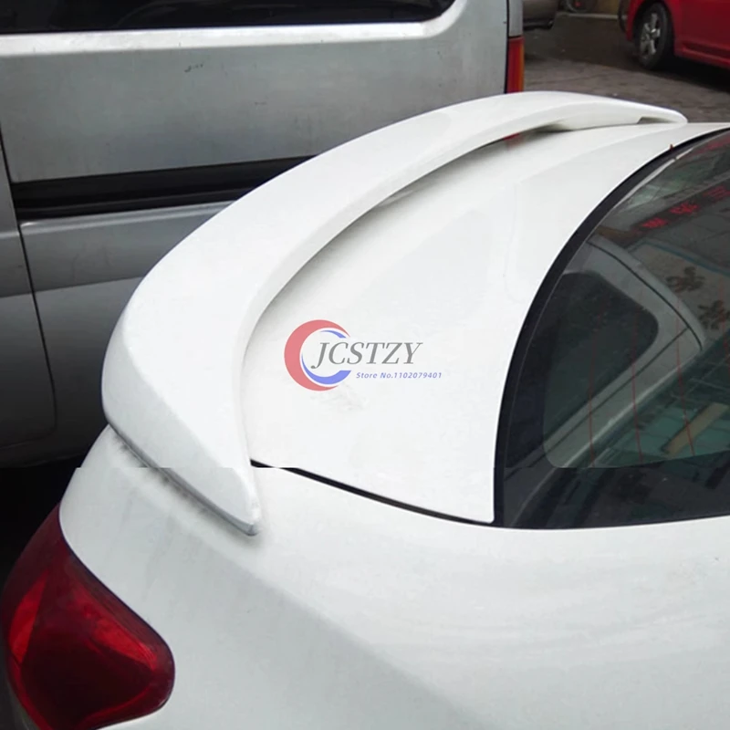 Para Yaris Spoiler Material ABS de alta calidad alerón trasero de coche Primer Color alerón trasero 2008-2013