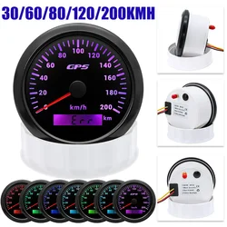Velocímetro GPS 85 mm para moto y coche con retroiluminación multicolor