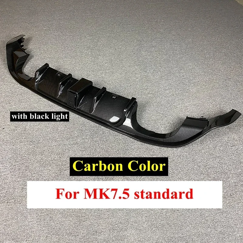 Difusor de parachoques trasero para Volkswagen Golf 7,5 GTI MK7.5 GTI TCR, divisor lateral trasero, alerón para MK7.5 Golf 7,5 estándar - imagen 4