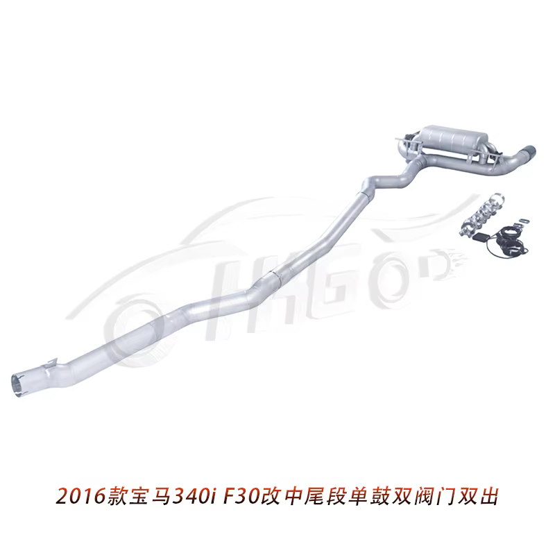 Escape catback acero inoxidable 304 tubo 3'' – BMW 340i F30 B58 Turbo - imagen 5