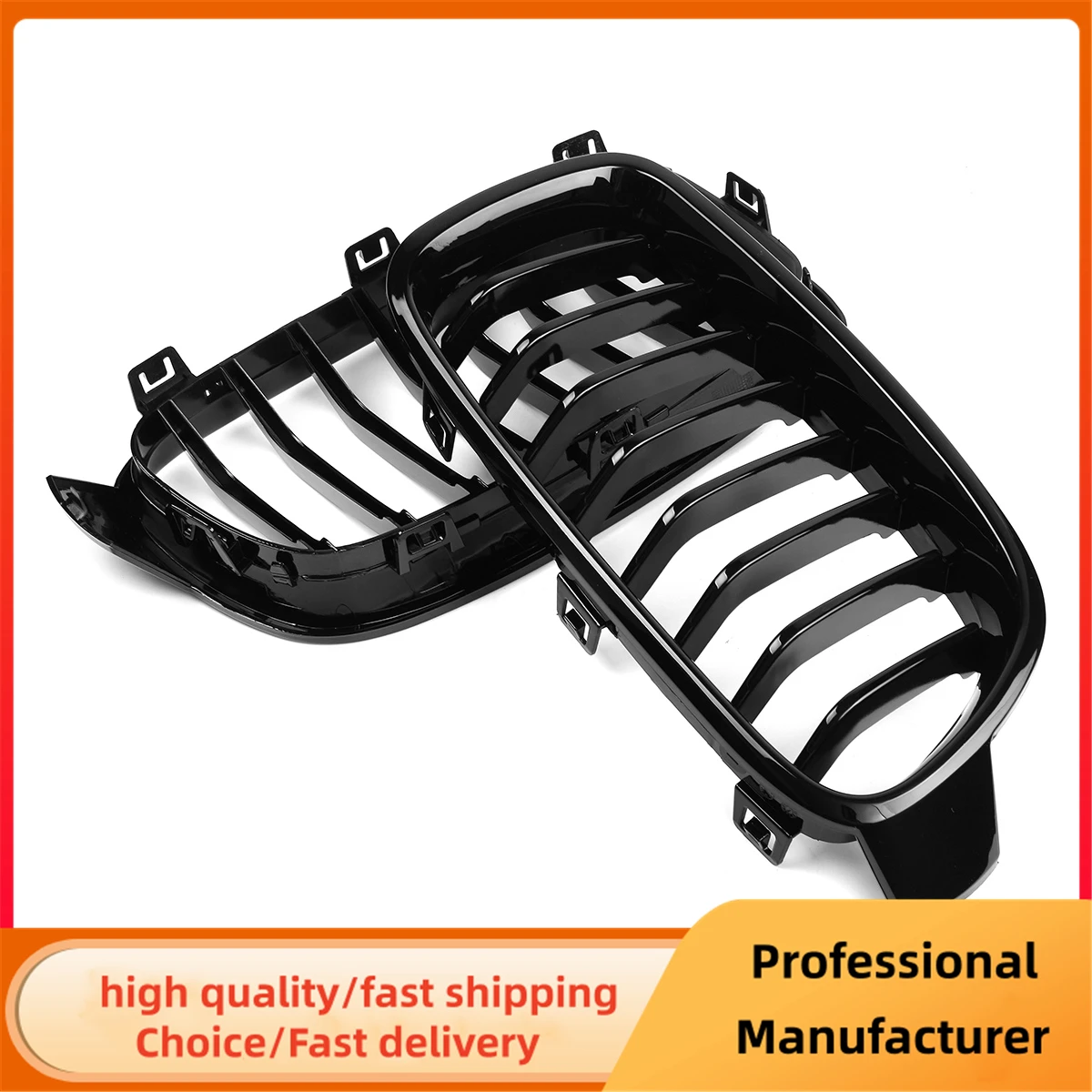Parrilla doble riñón negra para BMW Serie 3 F30/F31/F80 (2012-2018) - imagen 3