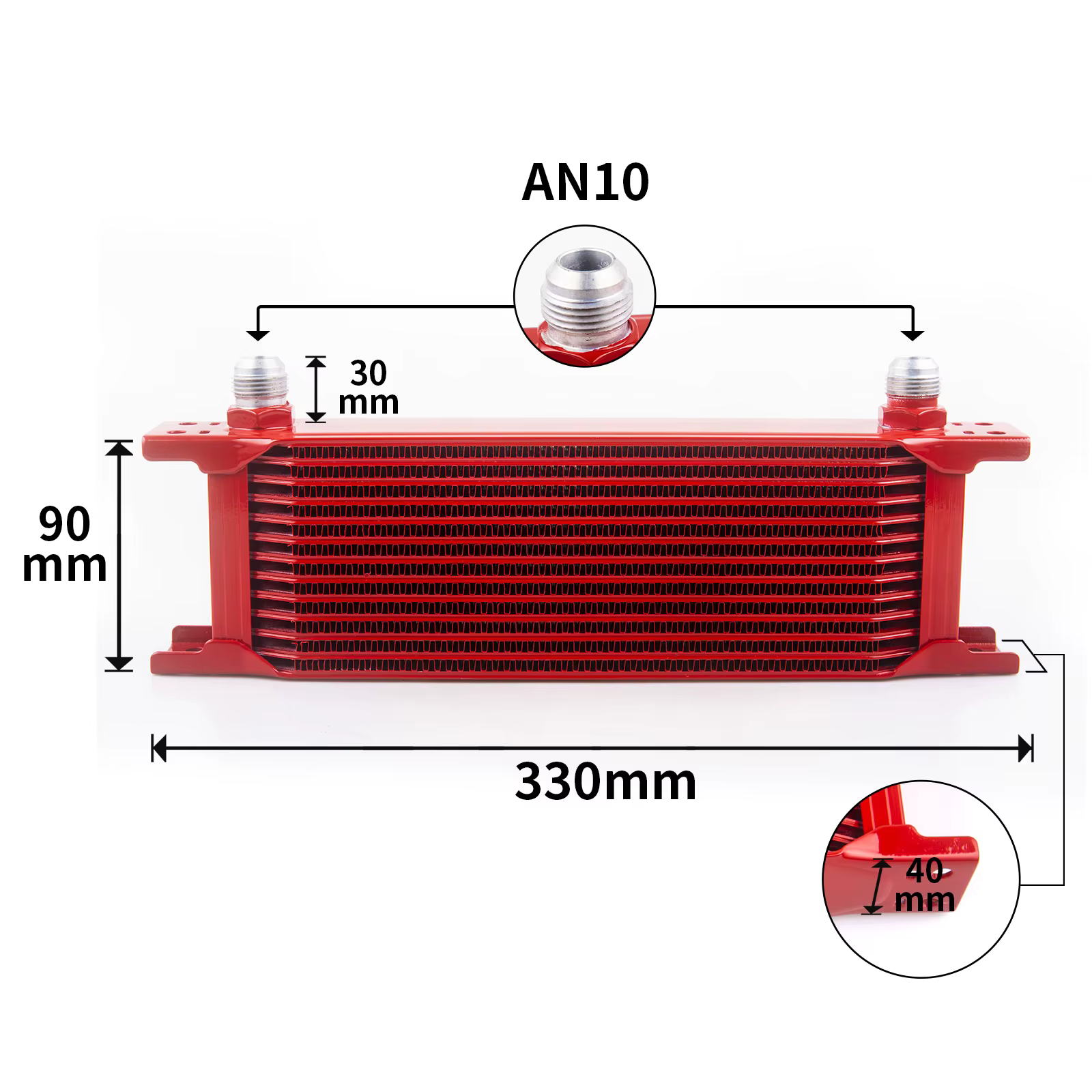 Adaptador para enfriador de aceite de transmisión AN10 - imagen 3