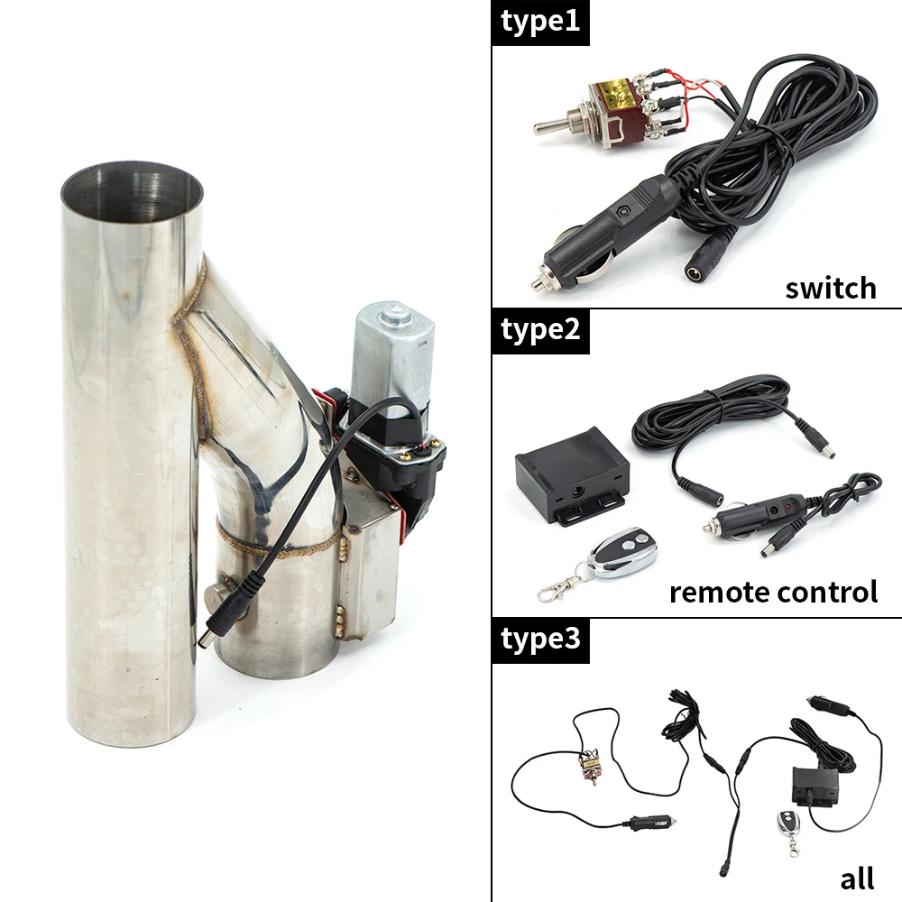 Válvula de escape en Y eléctrica 2-3 pulgadas con controlador