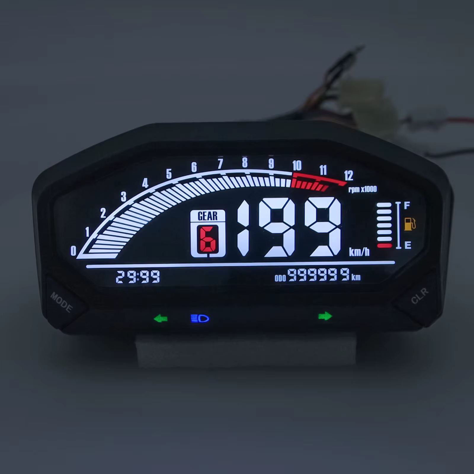 Cuadro digital para moto con velocímetro y nivel de combustible - imagen 2