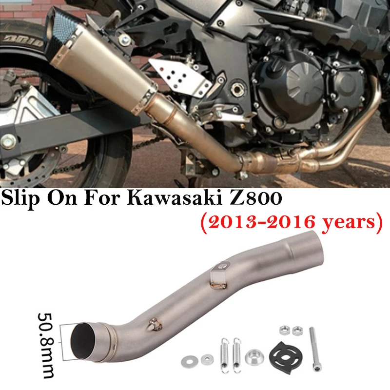 Escape de moto con silenciador y tubo intermedio Kawasaki Z750/Z800 - imagen 3