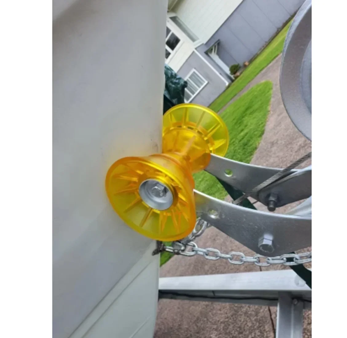 Rodillo de arco PVC amarillo para remolque barco y autocaravana - imagen 5