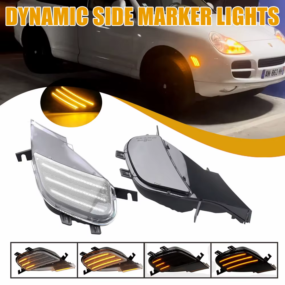 Intermitentes laterales LED dinámicos Porsche Cayenne 955 (2003-06)