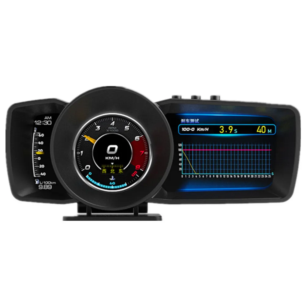 Pantalla frontal A600 OBD2 + GPS, medidor multifunción Turbo Boost, temperatura del agua y del aceite, accesorios para coches, pantalla automática, novedad - imagen 3