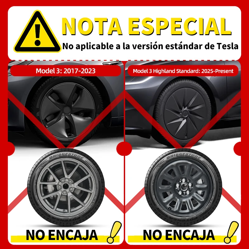 Tapacubos Tesla Model 3 Highland 18 pulgadas - imagen 5