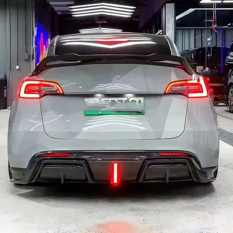 Difusor trasero IMP estilo carbono para Tesla Model Y – Kit carrocería - imagen 5