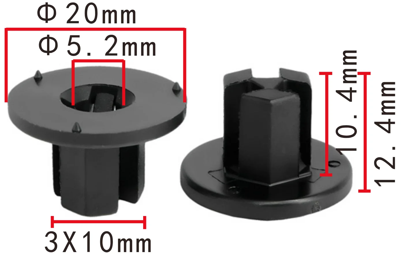 Honda 91517-SE0-003 – Clip de fijación del aislante acústico - imagen 2