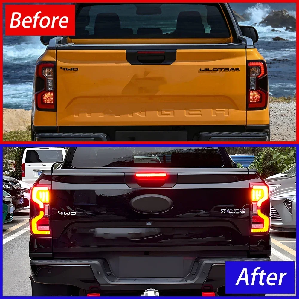 Pilotas traseras LED dinámicas para Ford Ranger 2022-2024 - imagen 4