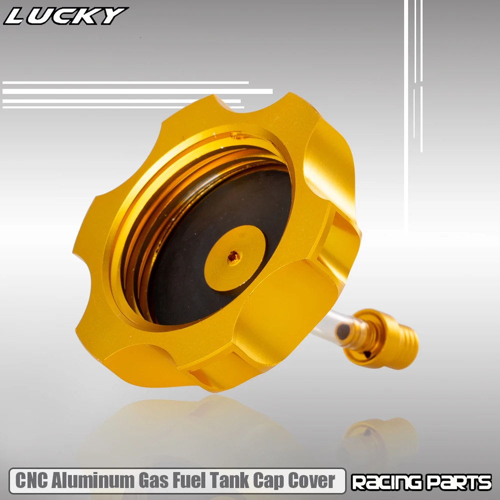 Tapa de tanque de combustible de Gas de aluminio CNC, cubierta para Kayo Bse chino CRF TTR KLX 110 50 70 90 125 140 150 160 190 CC, piezas de Dirt Pit Bike - imagen 2