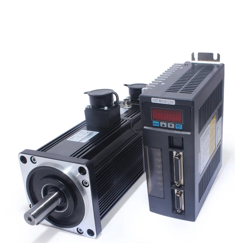 1.5KW 5N.M 3000RPM 220V AC Servomotor 110ST-M05030 Kit de servomotor de CA con accionamiento AASD-30A - imagen 4
