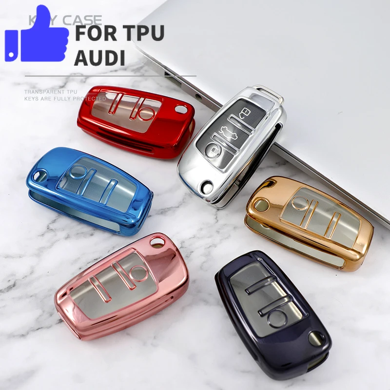 Funda TPU transparente para llave remota Audi A1 A3 A4
