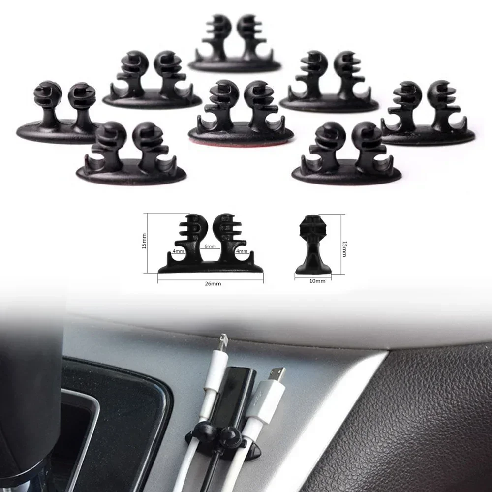Abrazadera de línea de carga de coche multifunción, Clips de Cable 8 Uds. - imagen 2