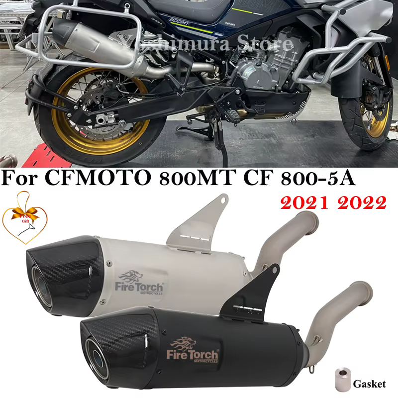 Escape Slip-On de carbono con DB Killer para CFMOTO 800MT 2021-2022