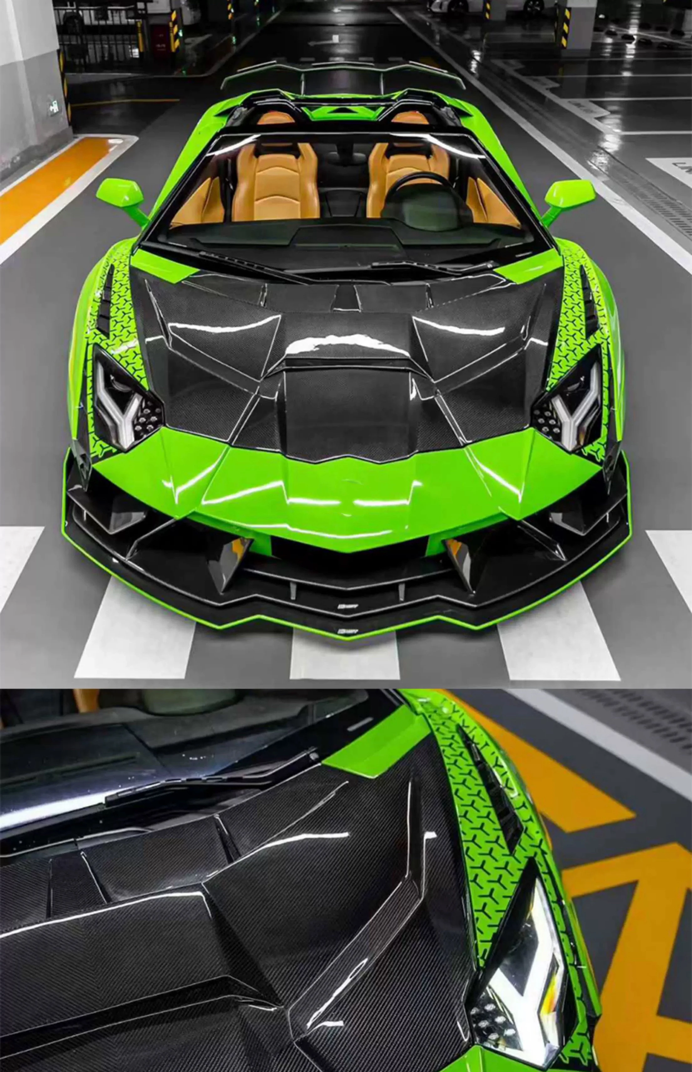 Lamborghini Aventador LP700 Kit carrocería de carbono seco CT - imagen 5