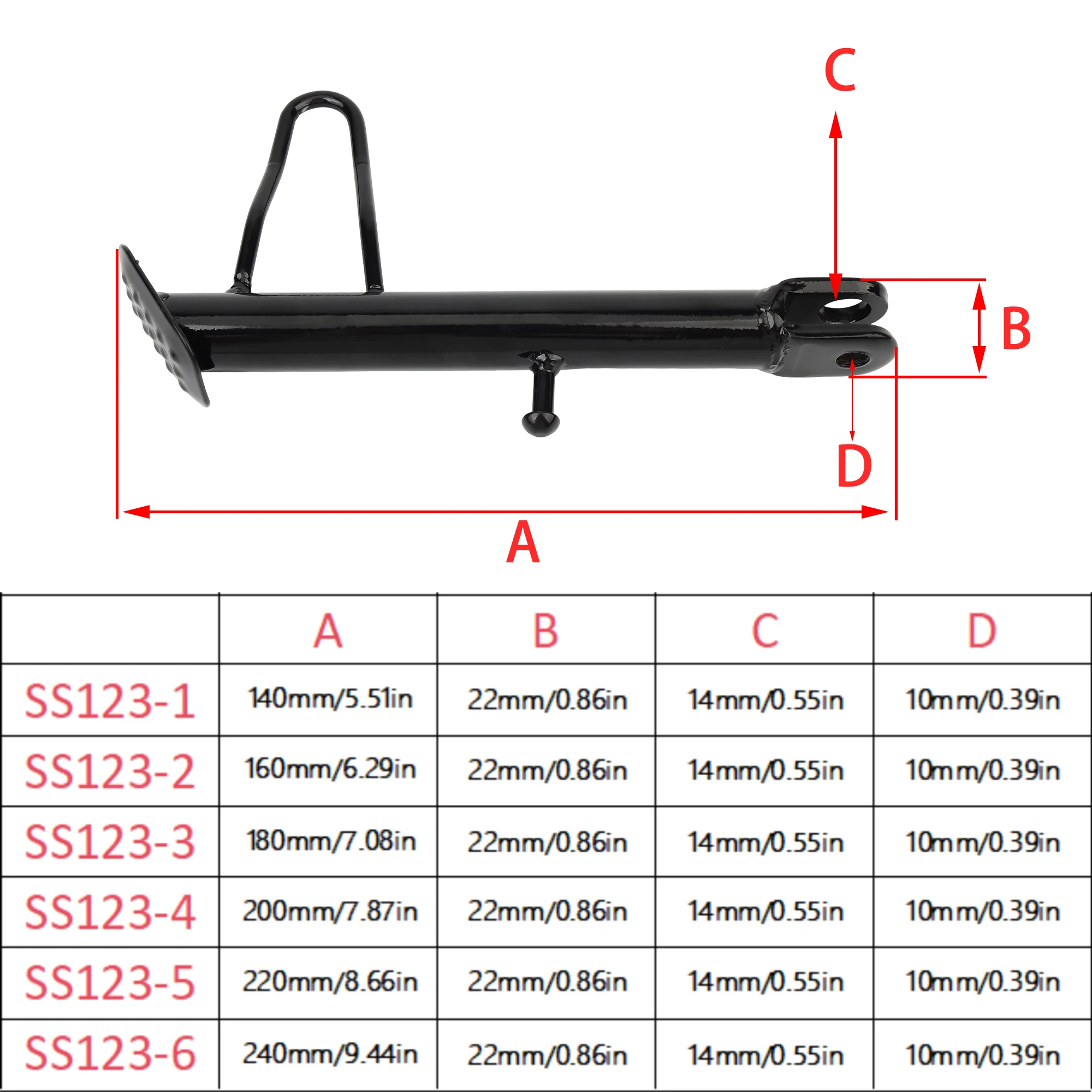Base pata de cabra ajustable para moto – KTM Honda Kawasaki - imagen 2