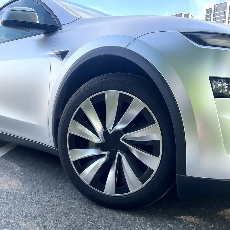 XINLIN 4 Uds 19 pulgadas para Tesla Model Y Juniper 2025 cubierta de rueda rendimiento reemplazo tapacubos de rueda accesorios de cubierta de llanta completa - imagen 2