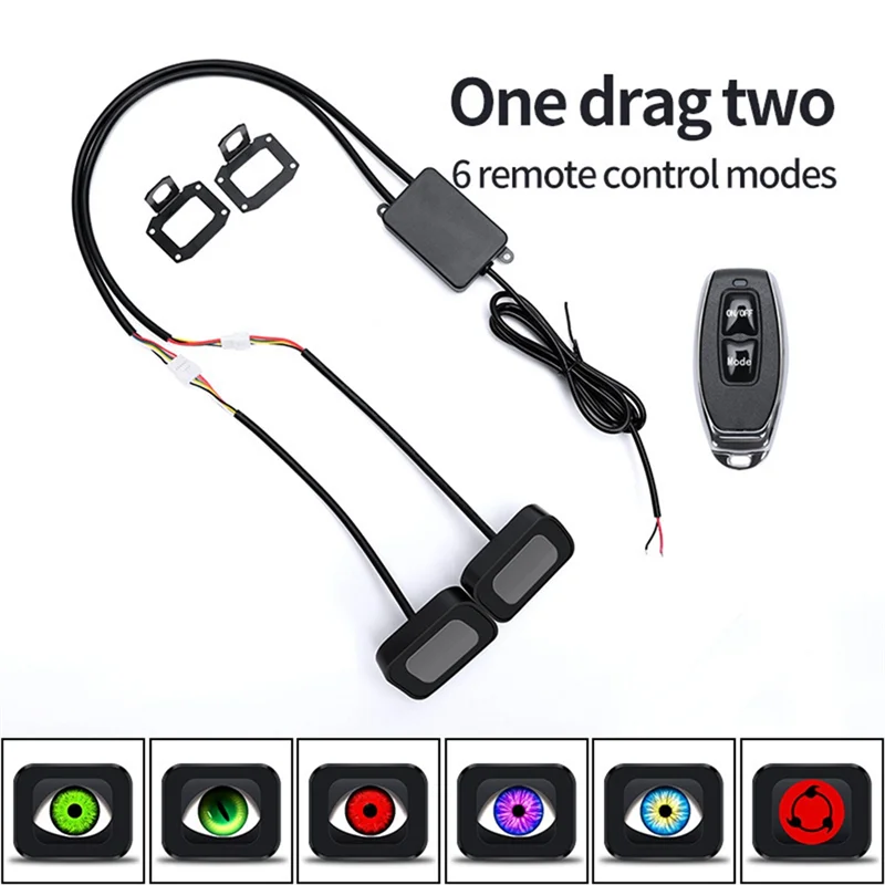 Kit de luz LED Demon Eye para retrovisor de motocicleta - imagen 5