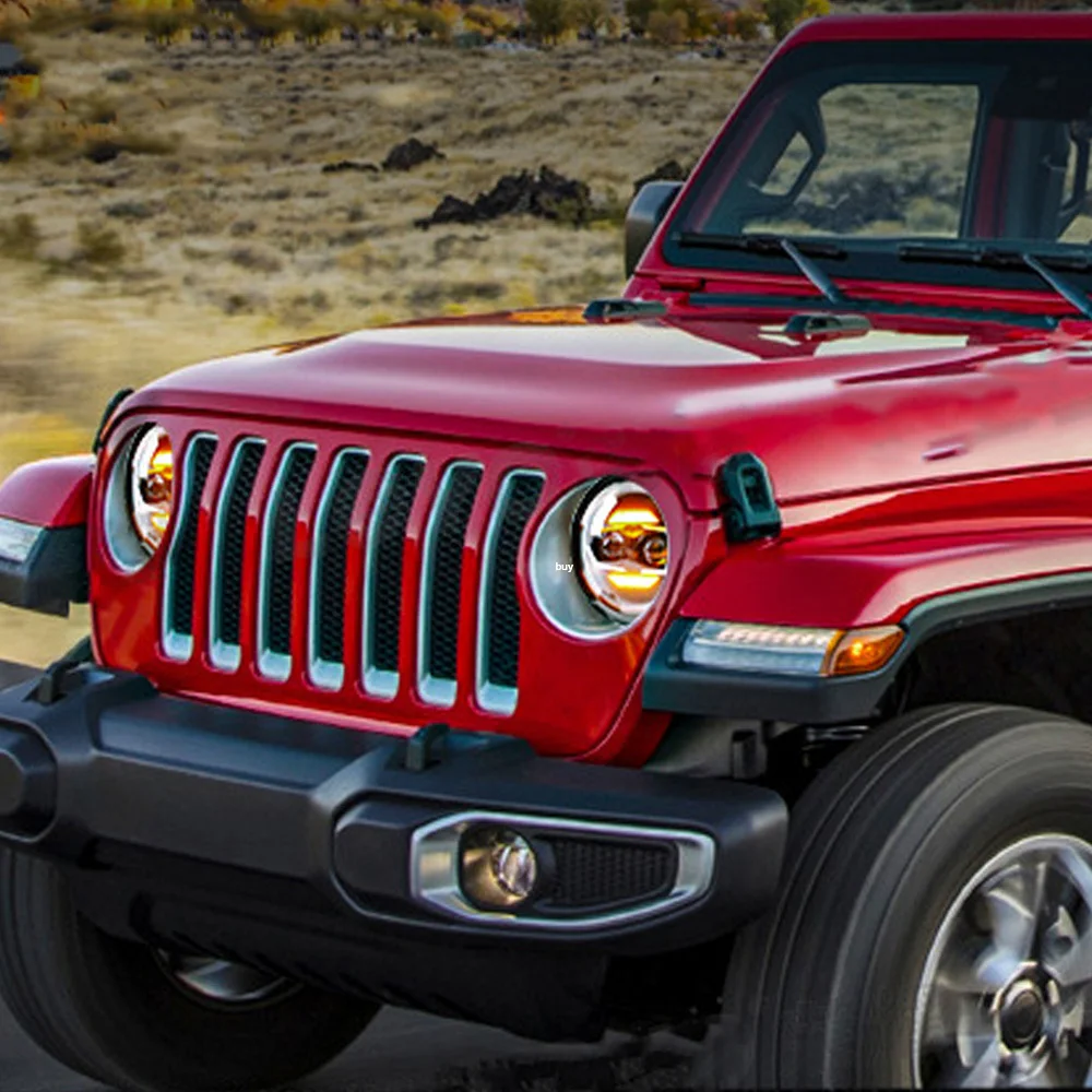 Faros LED delanteros con lente proyector – Jeep Wrangler JL 2018-2024
