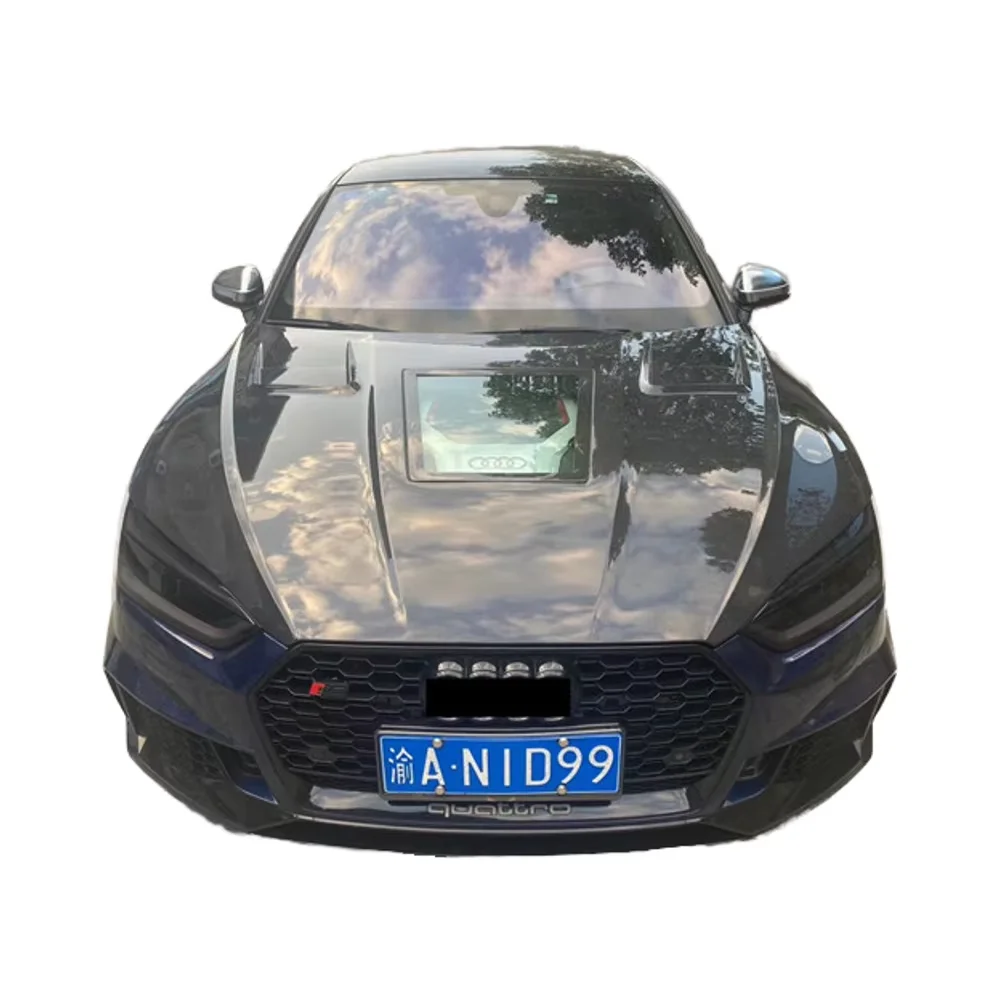Capó fibra de carbono transparente para Audi A5 S5 RS5