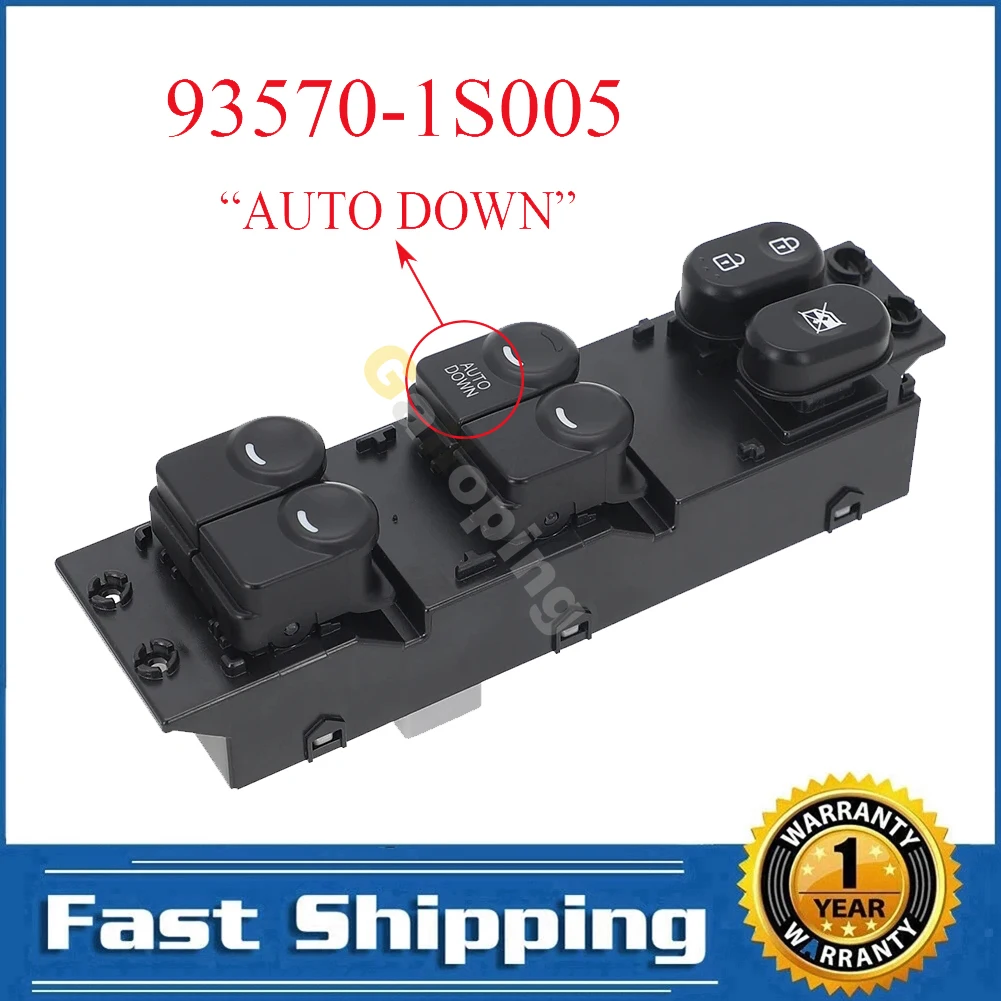 Botón regulador elevalunas Hyundai HB20 delantero izquierdo