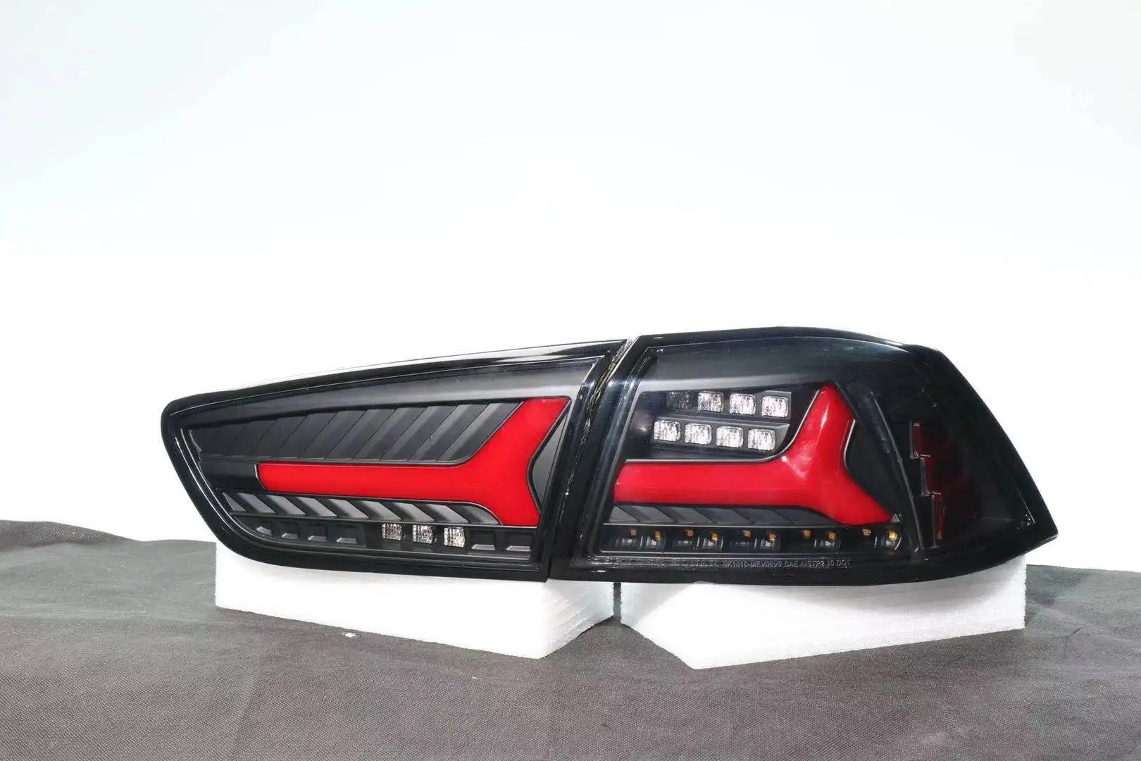 Lámpara trasera LED negra ahumada para Mitsubishi Lancer 2008-2013 - imagen 5