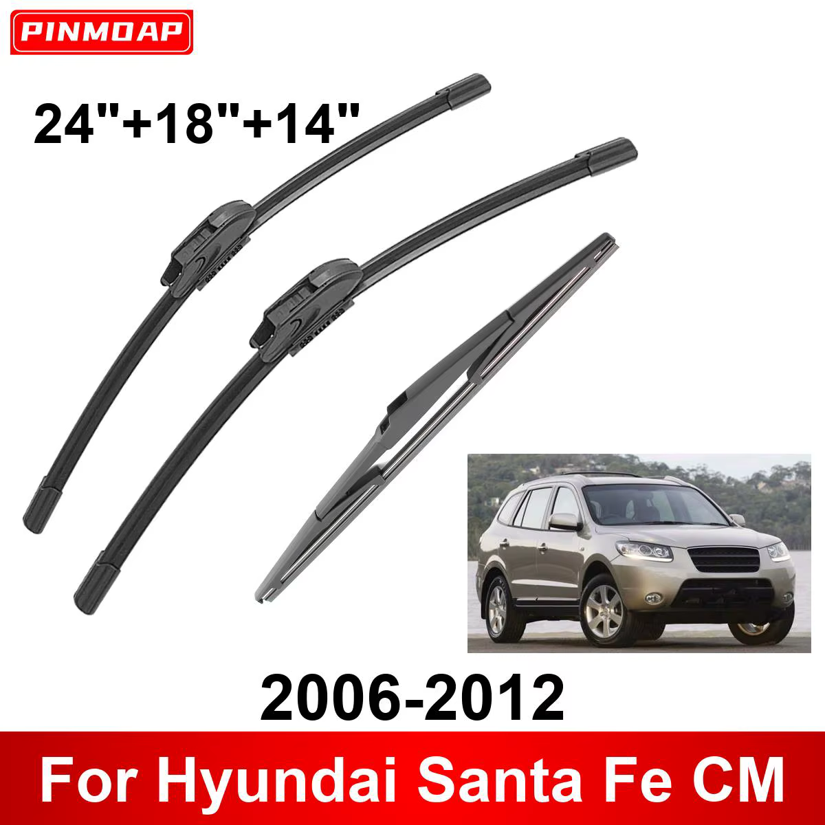 Escobillas limpiaparabrisas para Hyundai Santa Fe CM 2006-2012