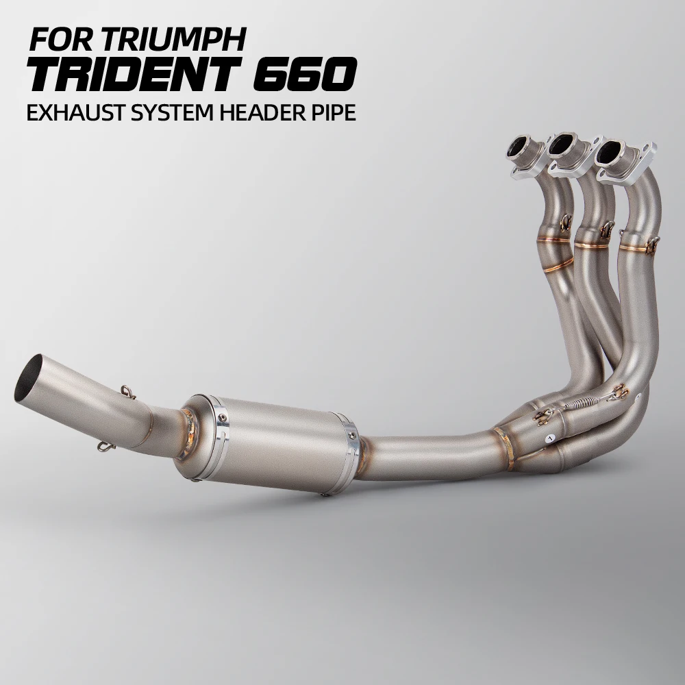 Tubo de conexión de escape 51 mm Triumph Trident y Daytona 660 - imagen 3