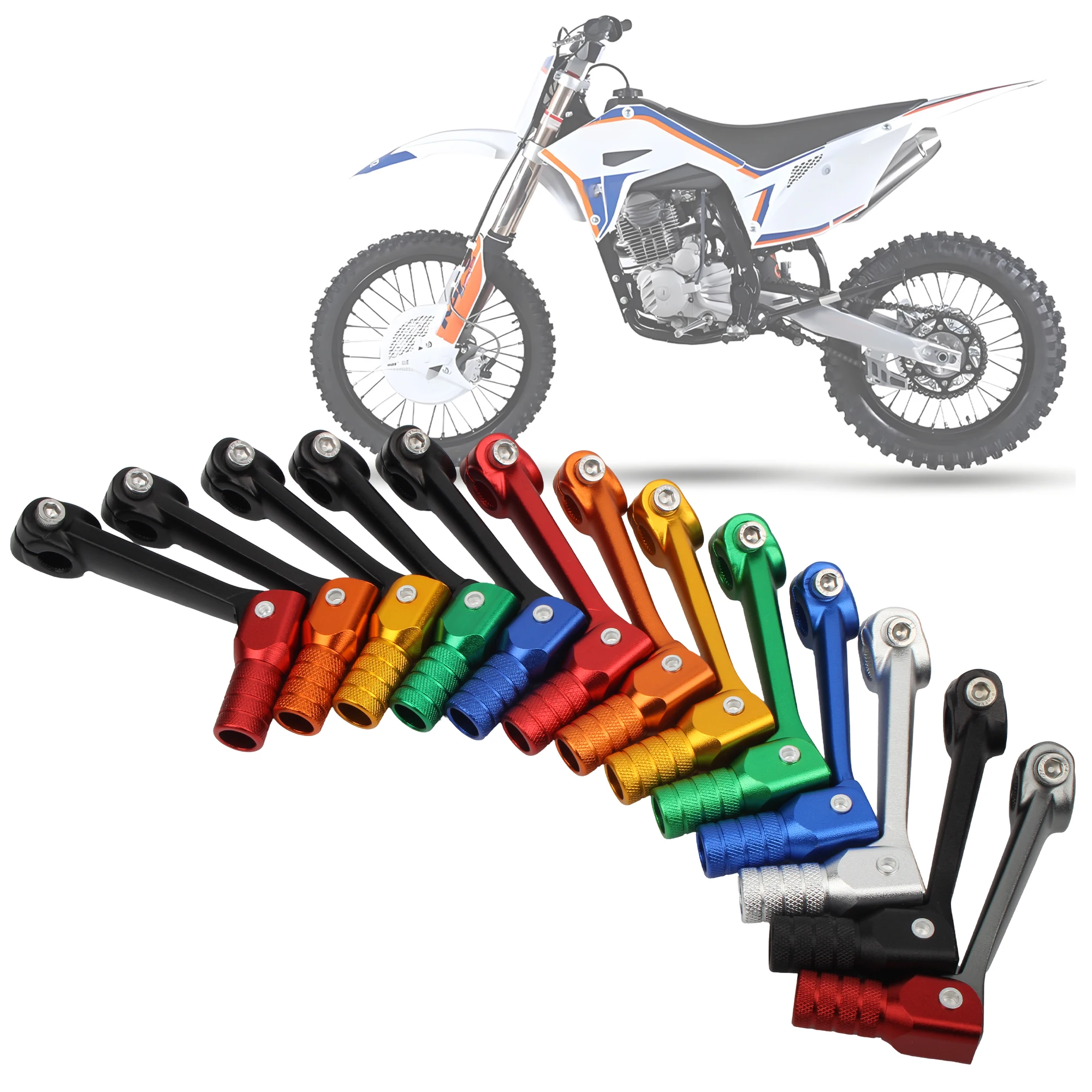 Palanca de cambio antideslizante en aluminio para ATV Dirt Bike - imagen 3