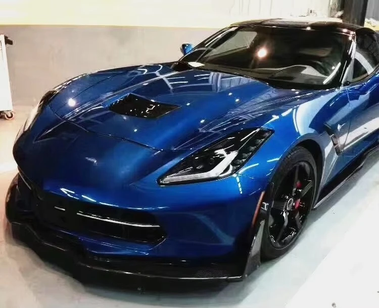 Kit carrocería fibra carbono Corvette C7 Z06 14-19 con faldones - imagen 4