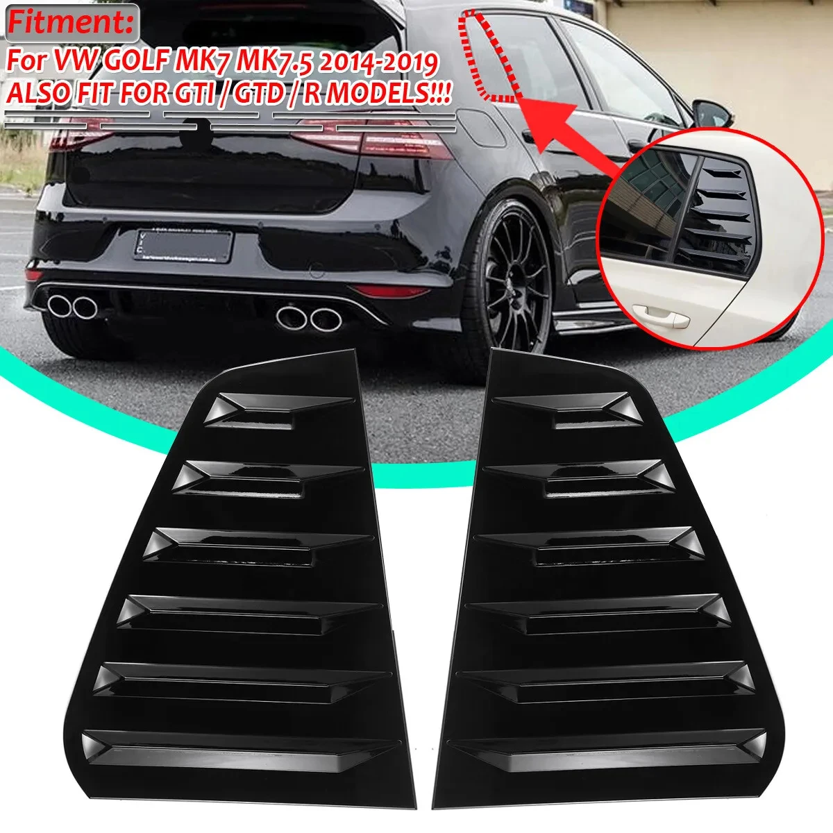 Alerones ventanilla trasera VW Golf 5 6 7 2003-2020