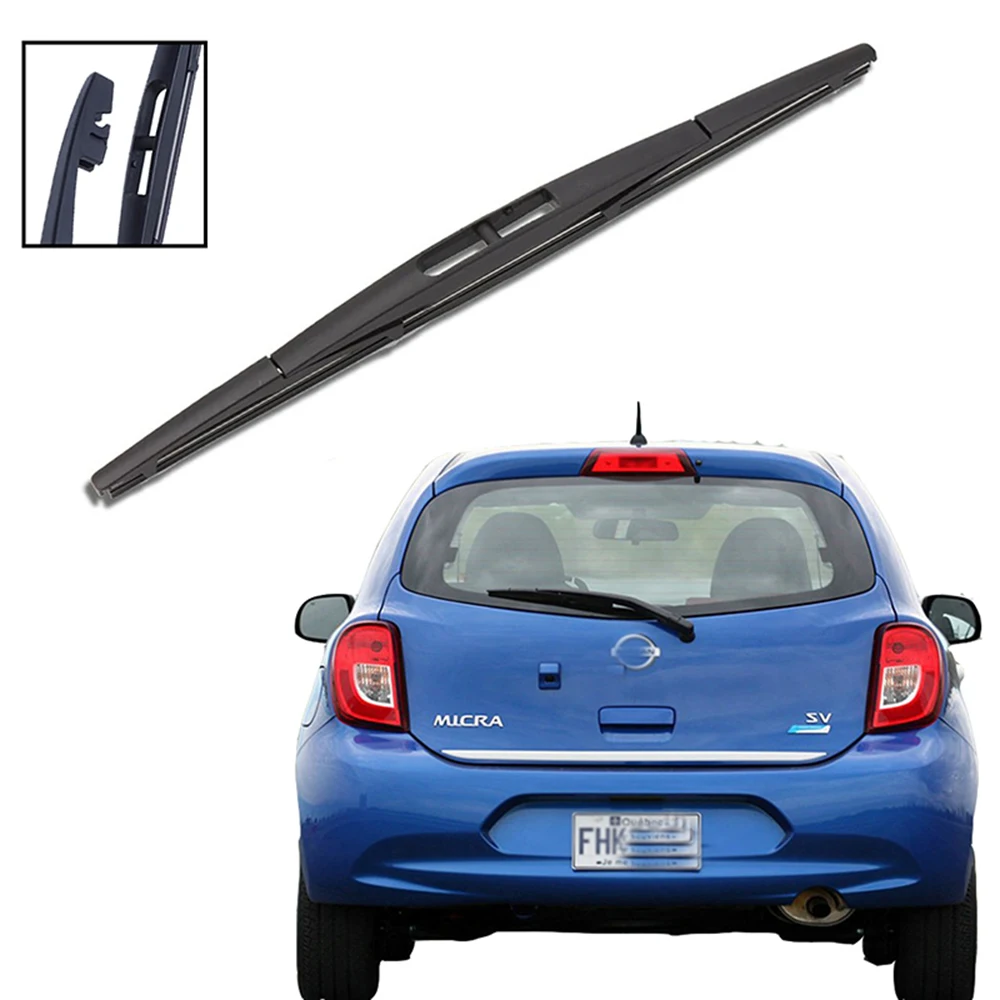 Escobilla limpiaparabrisas trasera de 12 pulgadas para Nissan Micra