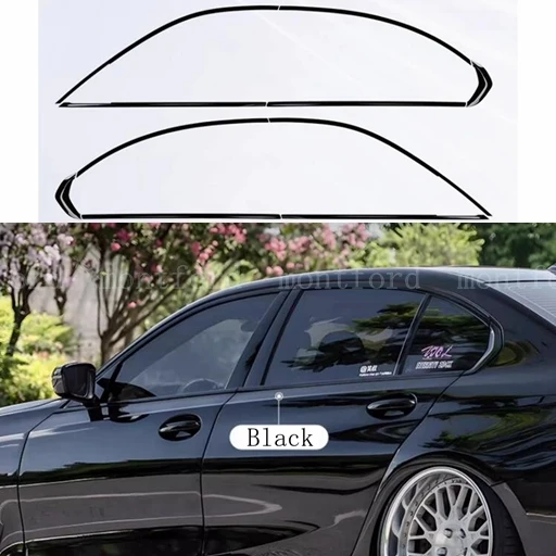 Moldura ventana BMW Serie 3 F30 G20 acero negro - imagen 2